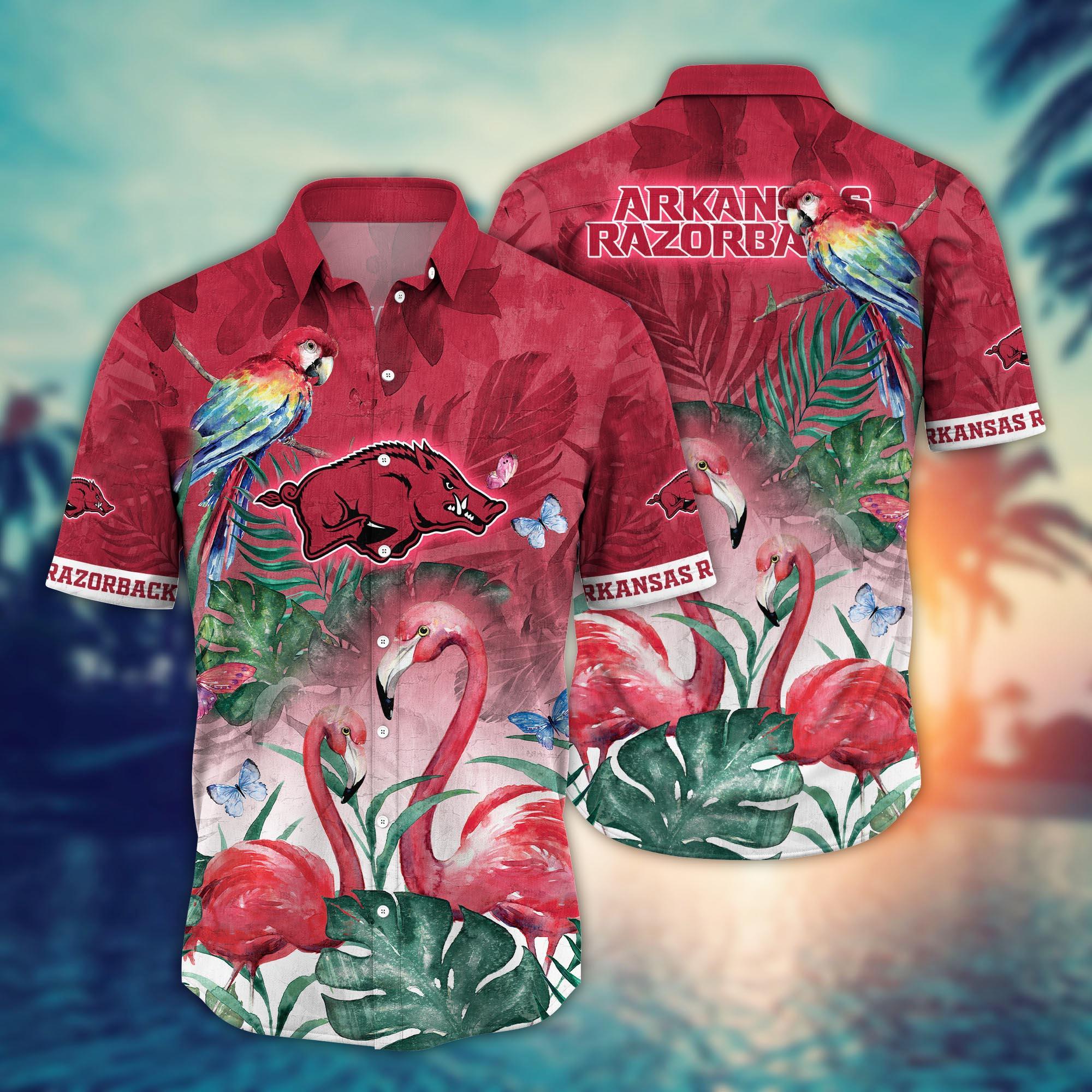 Arkansas Razorbacks NCAA Flower Hawaii Shirt For Fans Ver 11