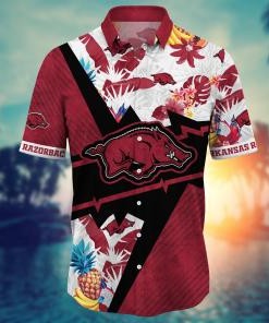 Arkansas Razorbacks NCAA Flower Hawaii Shirt For Fans Ver 12