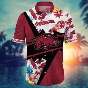 Arkansas Razorbacks NCAA Flower Hawaii Shirt For Fans Ver 12