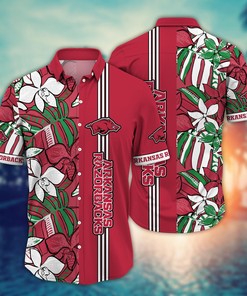Arkansas Razorbacks NCAA Flower Hawaii Shirt For Fans Ver 14