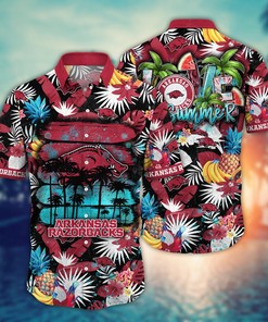 Arkansas Razorbacks NCAA Flower Hawaii Shirt For Fans Ver 15