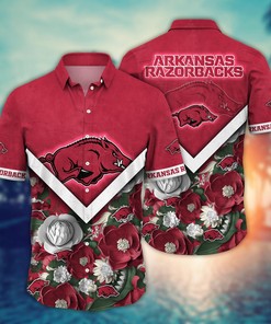 Arkansas Razorbacks NCAA Flower Hawaii Shirt For Fans Ver 19
