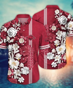 Arkansas Razorbacks NCAA Flower Hawaii Shirt For Fans Ver 24