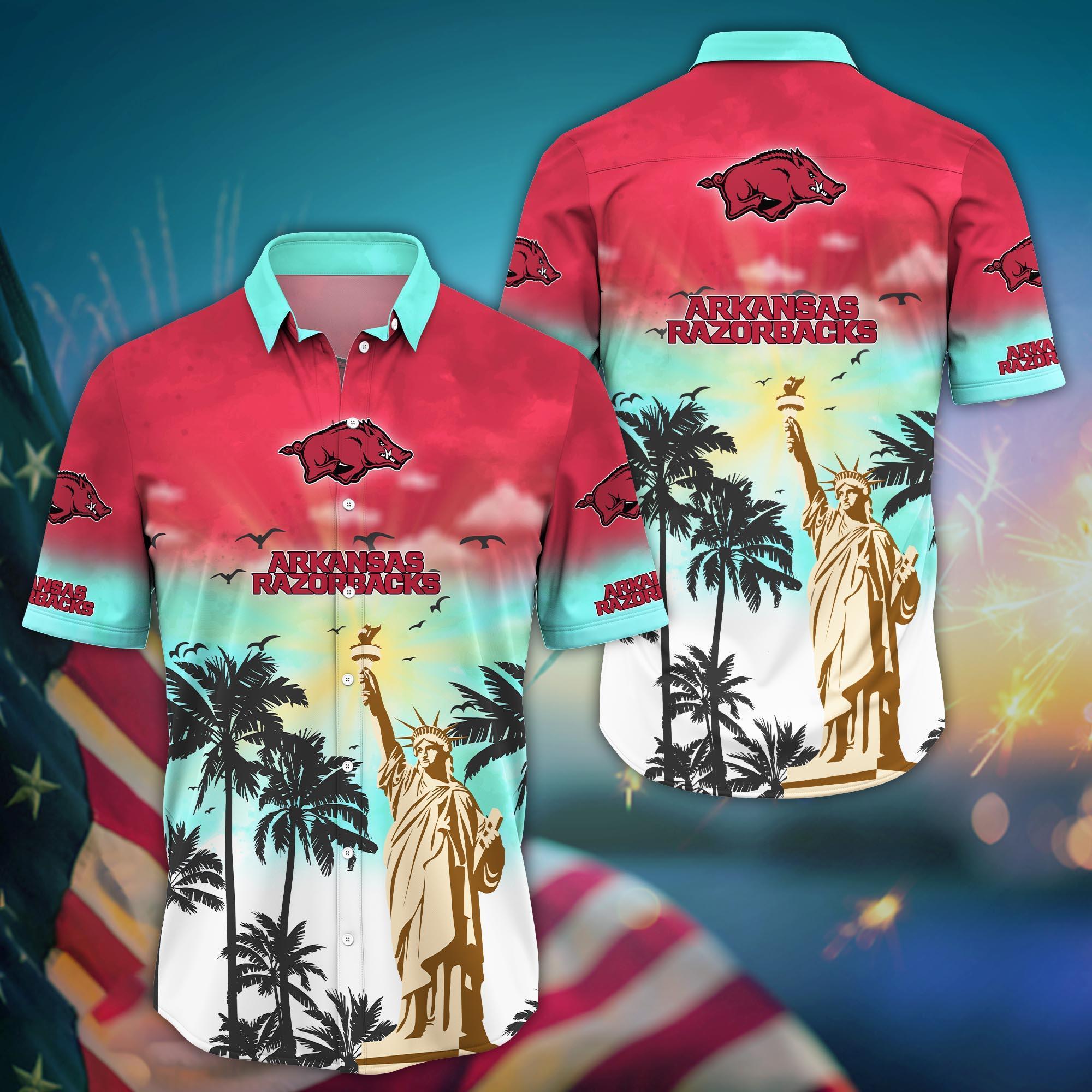 Arkansas Razorbacks NCAA Flower Hawaii Shirt For Fans Ver 25