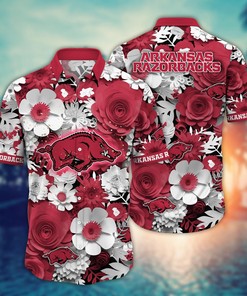 Arkansas Razorbacks NCAA Flower Hawaii Shirt For Fans Ver 28
