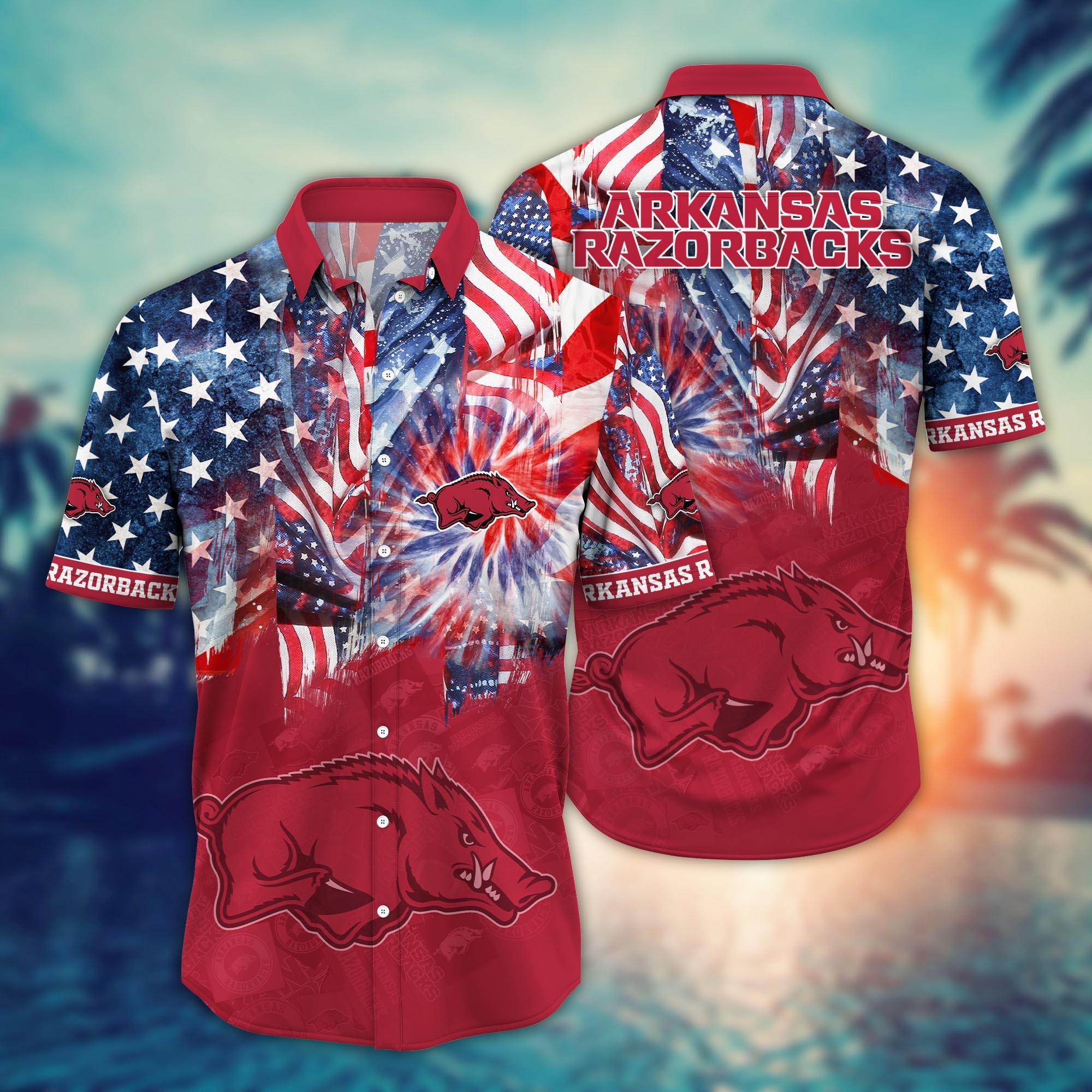 Arkansas Razorbacks NCAA Flower Hawaii Shirt For Fans Ver 32