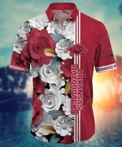 Arkansas Razorbacks NCAA Flower Hawaii Shirt For Fans Ver 36