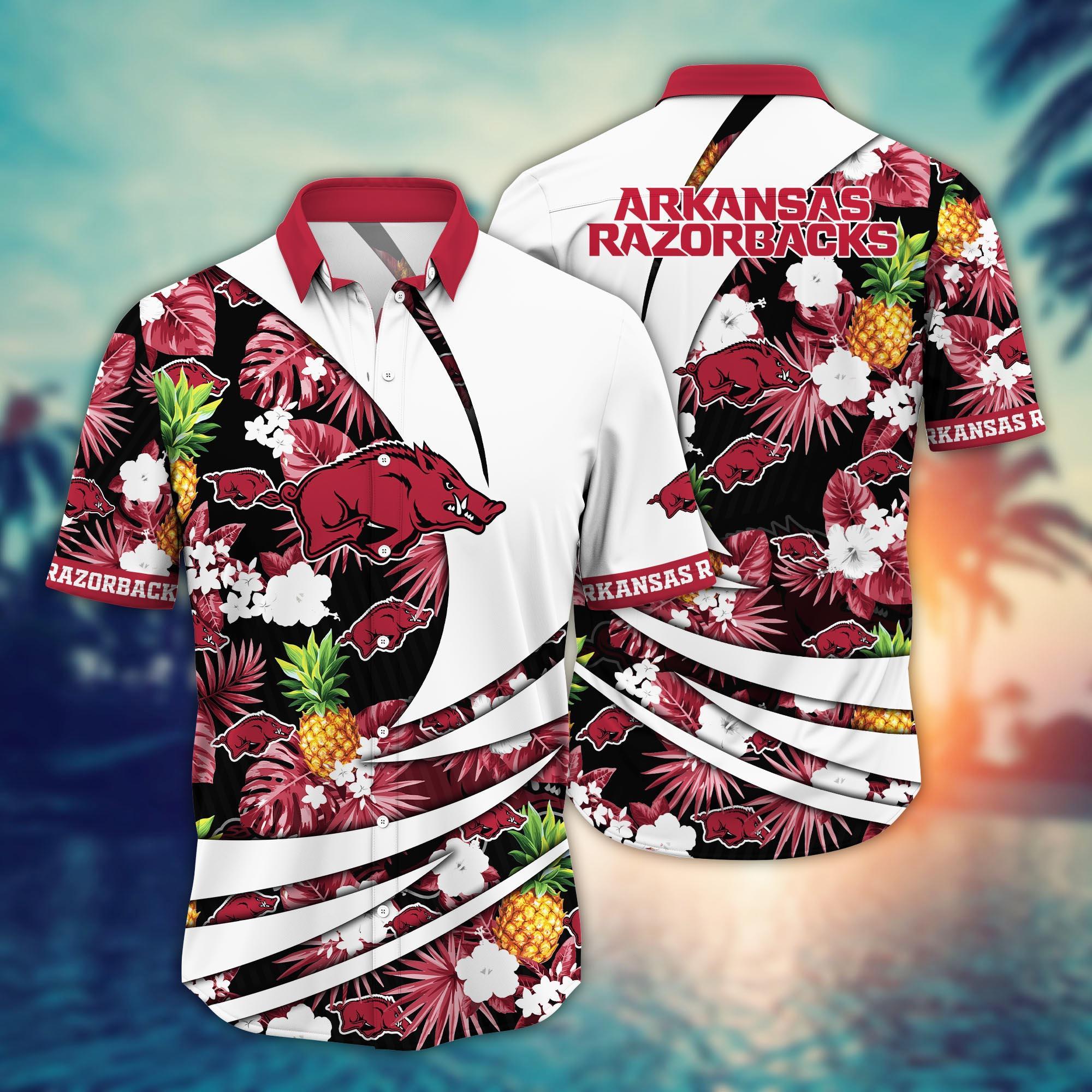 Arkansas Razorbacks NCAA Flower Hawaii Shirt For Fans Ver 6