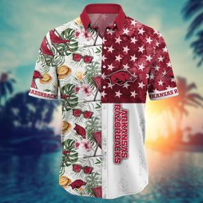 Arkansas Razorbacks NCAA Flower Hawaii Shirt For Fans Ver 7