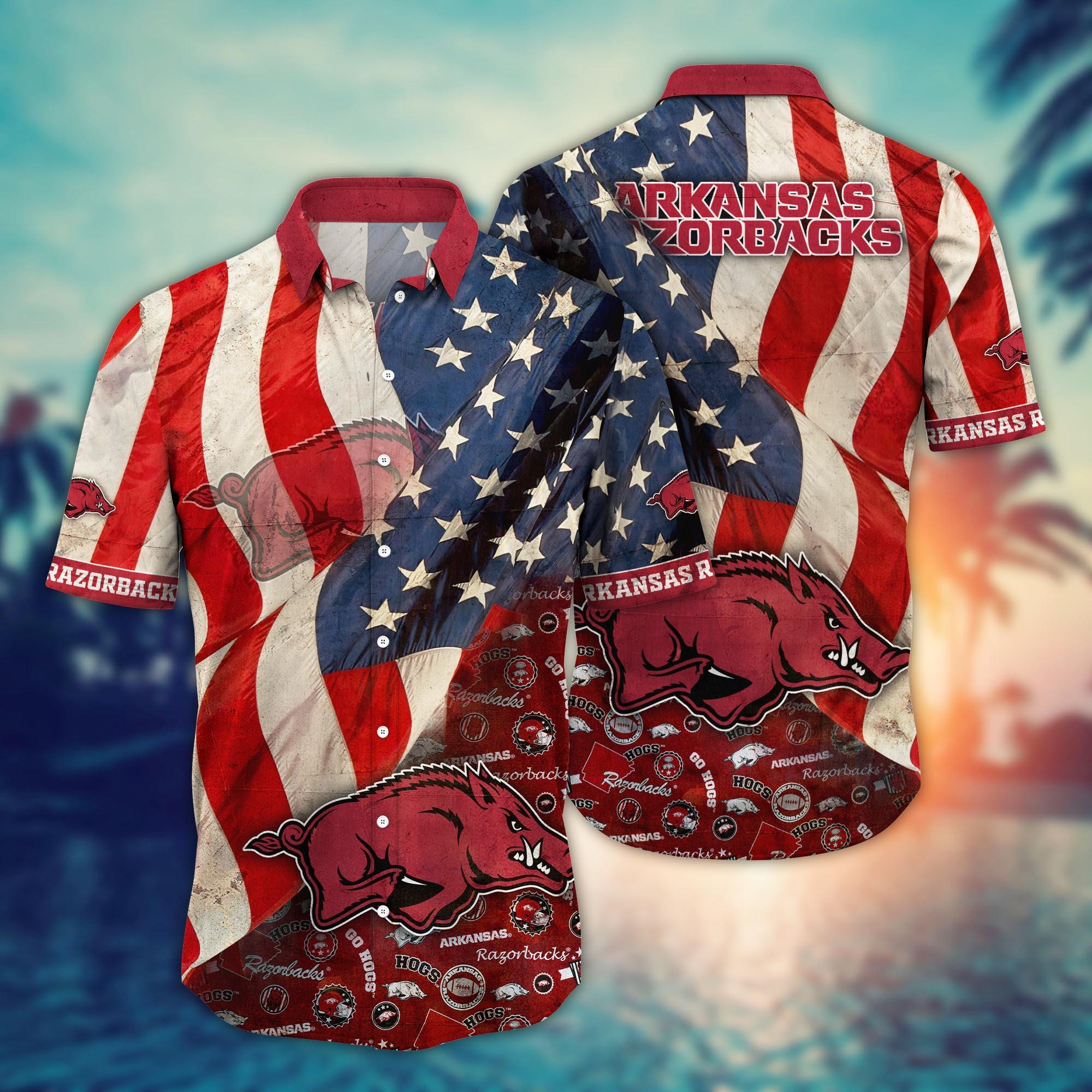 Arkansas Razorbacks NCAA Flower Hawaii Shirt For Fans Ver 9
