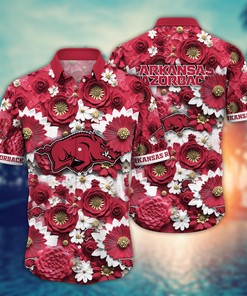 Arkansas Razorbacks NCAA Hawaiian Shirt for This Summer Customize Shirt Any Team
