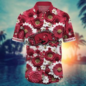 Arkansas Razorbacks NCAA Hawaiian Shirt for This Summer Customize Shirt Any Team