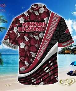Arkansas Razorbacks Summer Hawaiian Shirt - Tropical Flower Pattern
