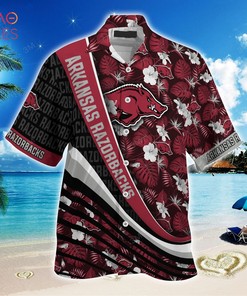 Arkansas Razorbacks Summer Hawaiian Shirt - Tropical Flower Pattern