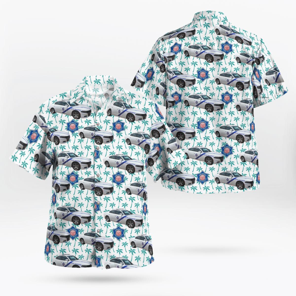 Arkansas State Police Fleet Independence Day Hawaiian Shirt - TNLT2505BG02