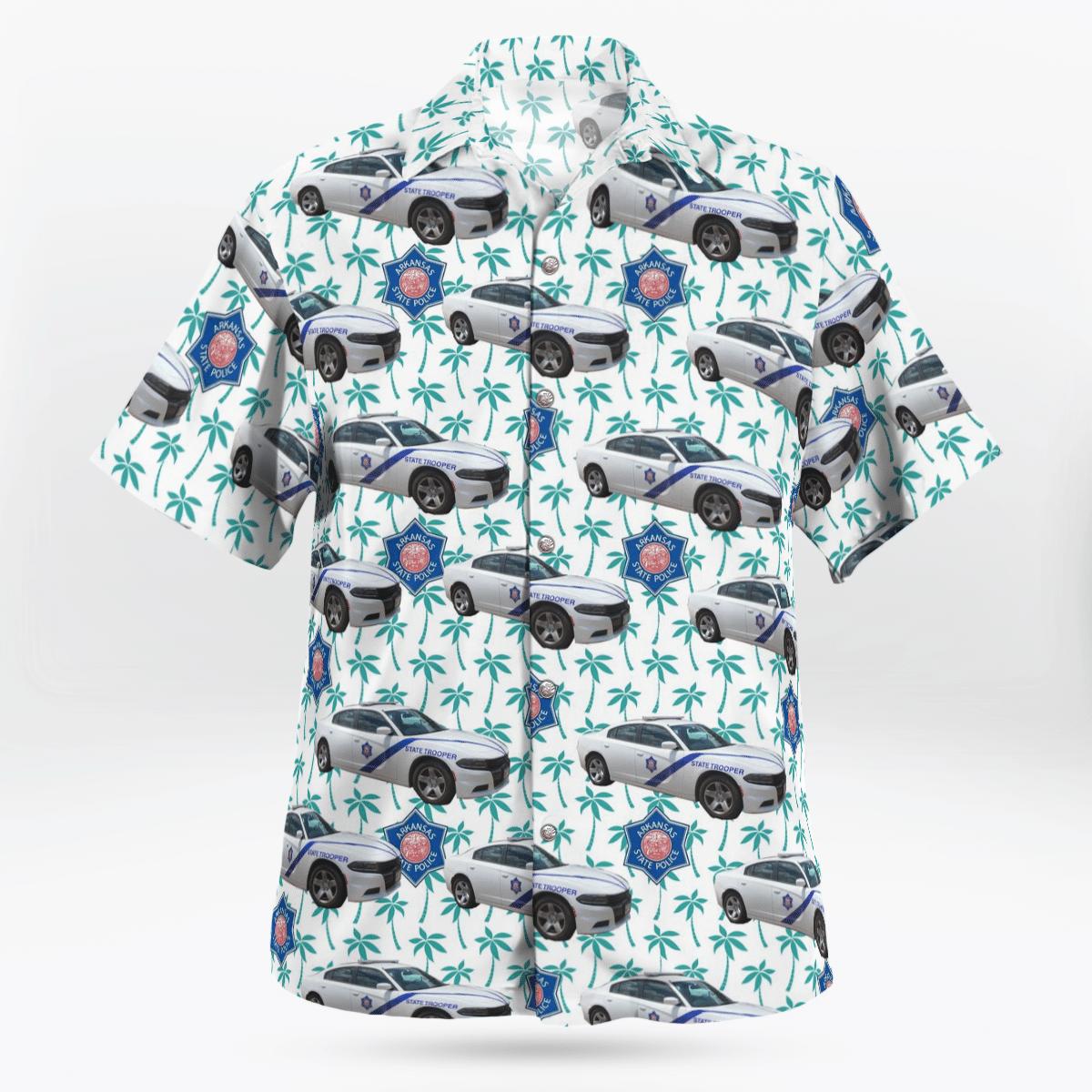 Arkansas State Police Fleet Independence Day Hawaiian Shirt - TNLT2505BG02