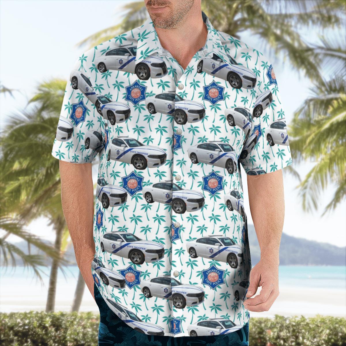 Arkansas State Police Fleet Independence Day Hawaiian Shirt - TNLT2505BG02