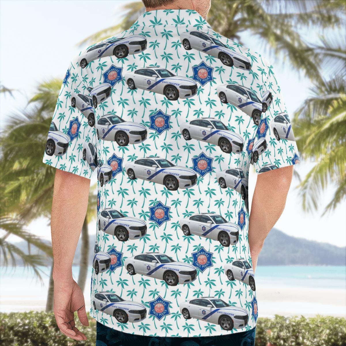 Arkansas State Police Fleet Independence Day Hawaiian Shirt - TNLT2505BG02