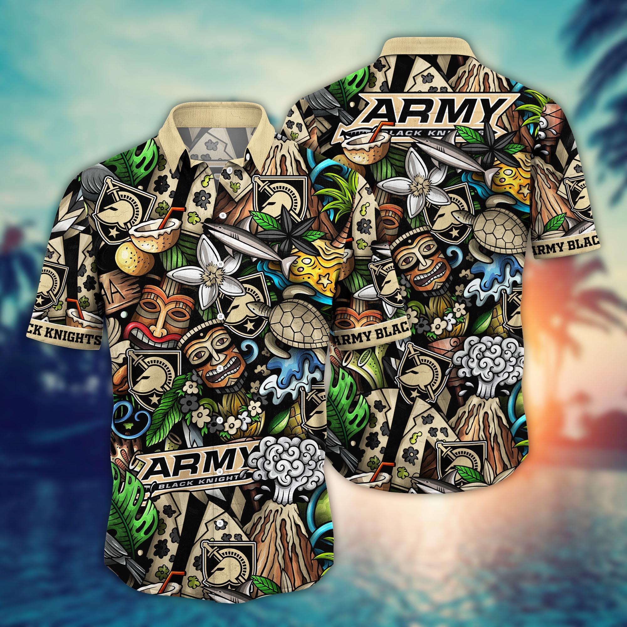 Army Black Knights NCAA Flower Hawaii Shirt For Fans Ver 16