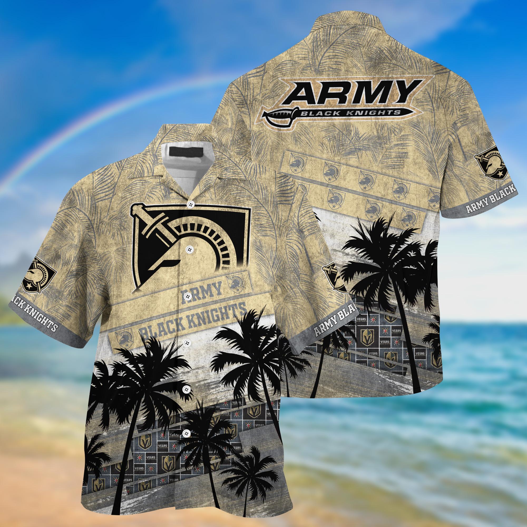 Army Black Knights NCAA Palm Tree Pattern Hawaii Shirt For Sports Fans