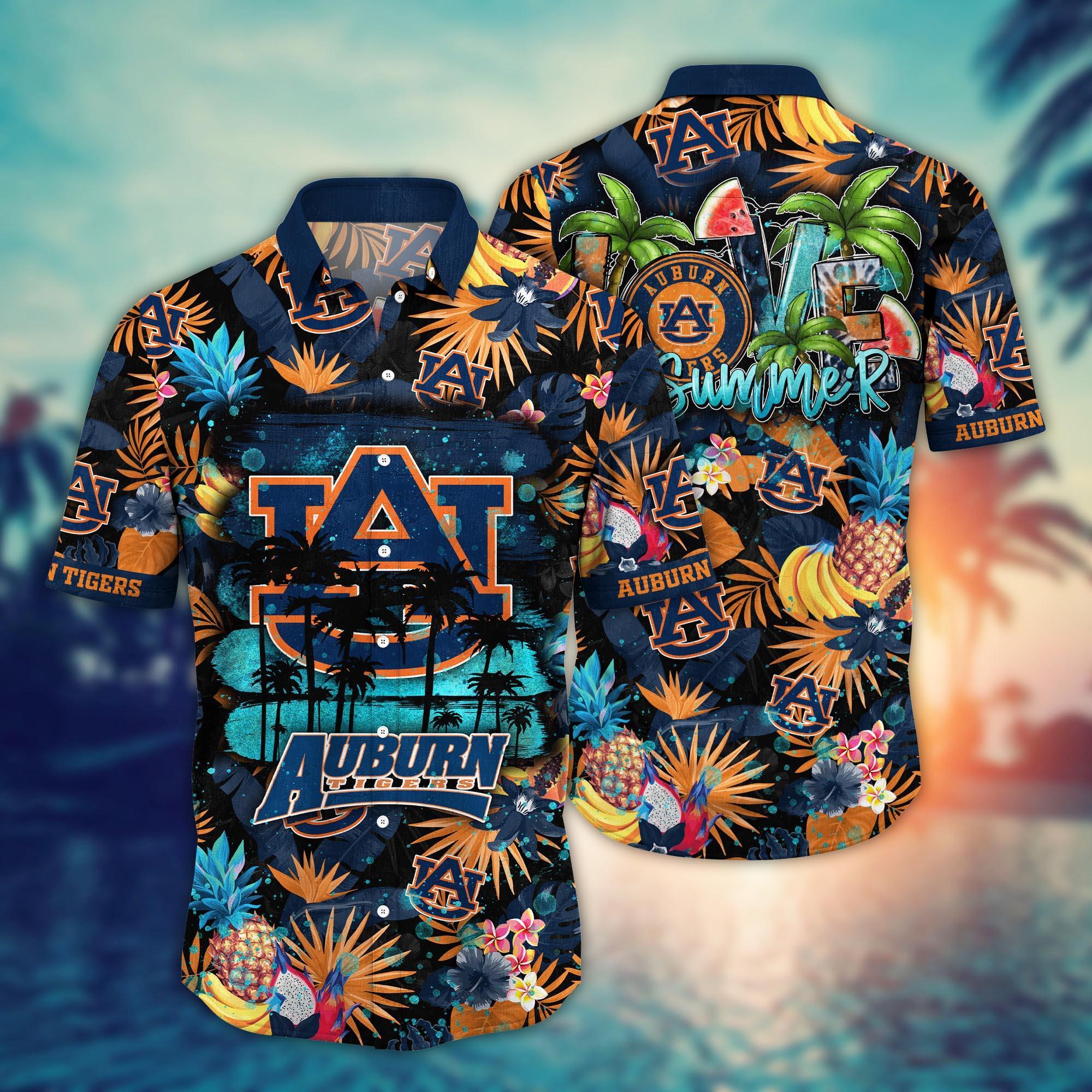 Auburn Tigers NCAA Flower Hawaii Shirt For Fans Ver 17