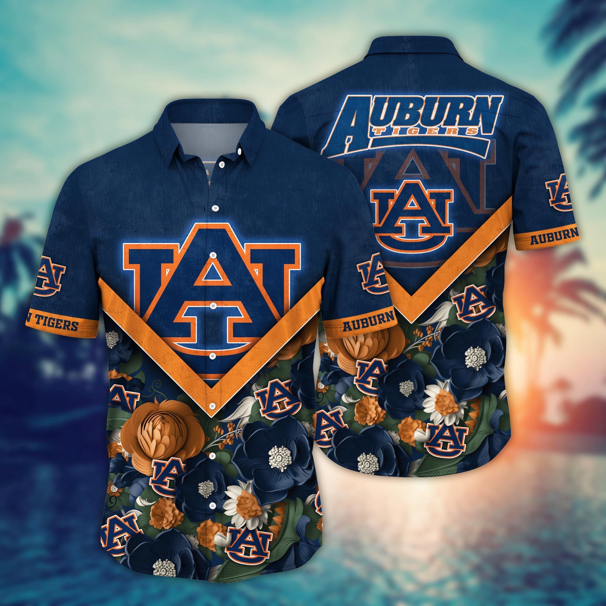 Auburn Tigers NCAA Flower Hawaii Shirt For Fans Ver 19