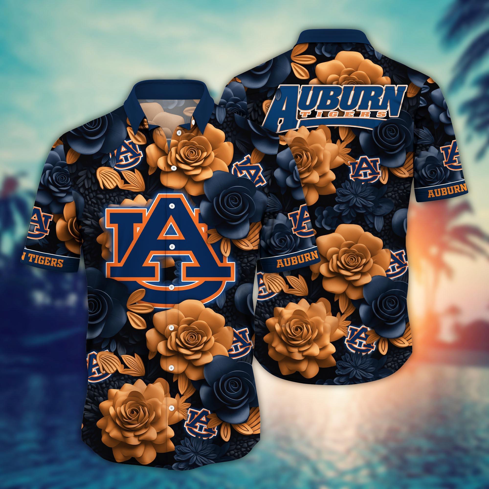 Auburn Tigers NCAA Flower Hawaii Shirt For Fans Ver 37