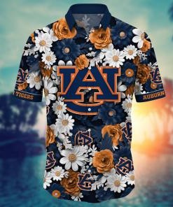 Auburn Tigers NCAA Flower Hawaii Shirt For Fans Ver 4