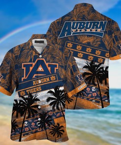 Auburn Tigers NCAA Palm Tree Pattern Hawaii Shirt For Sports Fans