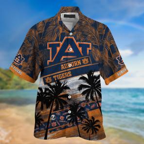 Auburn Tigers NCAA Palm Tree Pattern Hawaii Shirt For Sports Fans