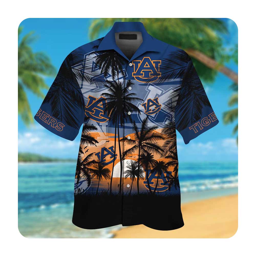 Auburn Tigers Tropical Hawaii Shirt for Men and Women