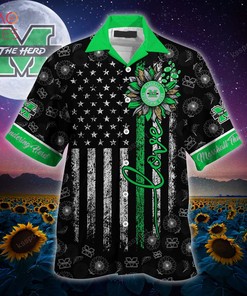 [Available] Marshall Thundering Herd Hawaiian Shirt - Classic and Timeless Design for Herd Fans