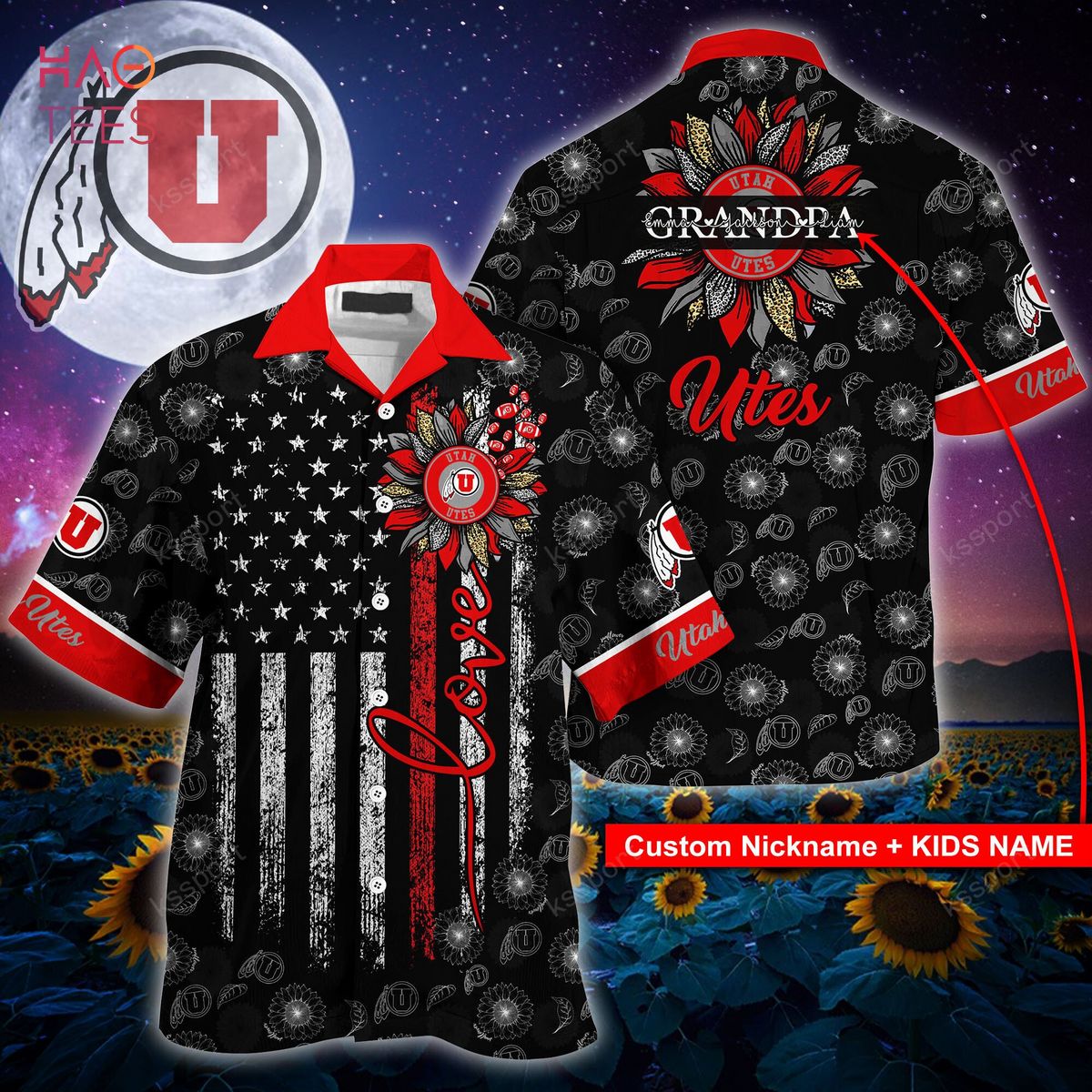 Available Now: Utah Utes Hawaiian Shirt FS21