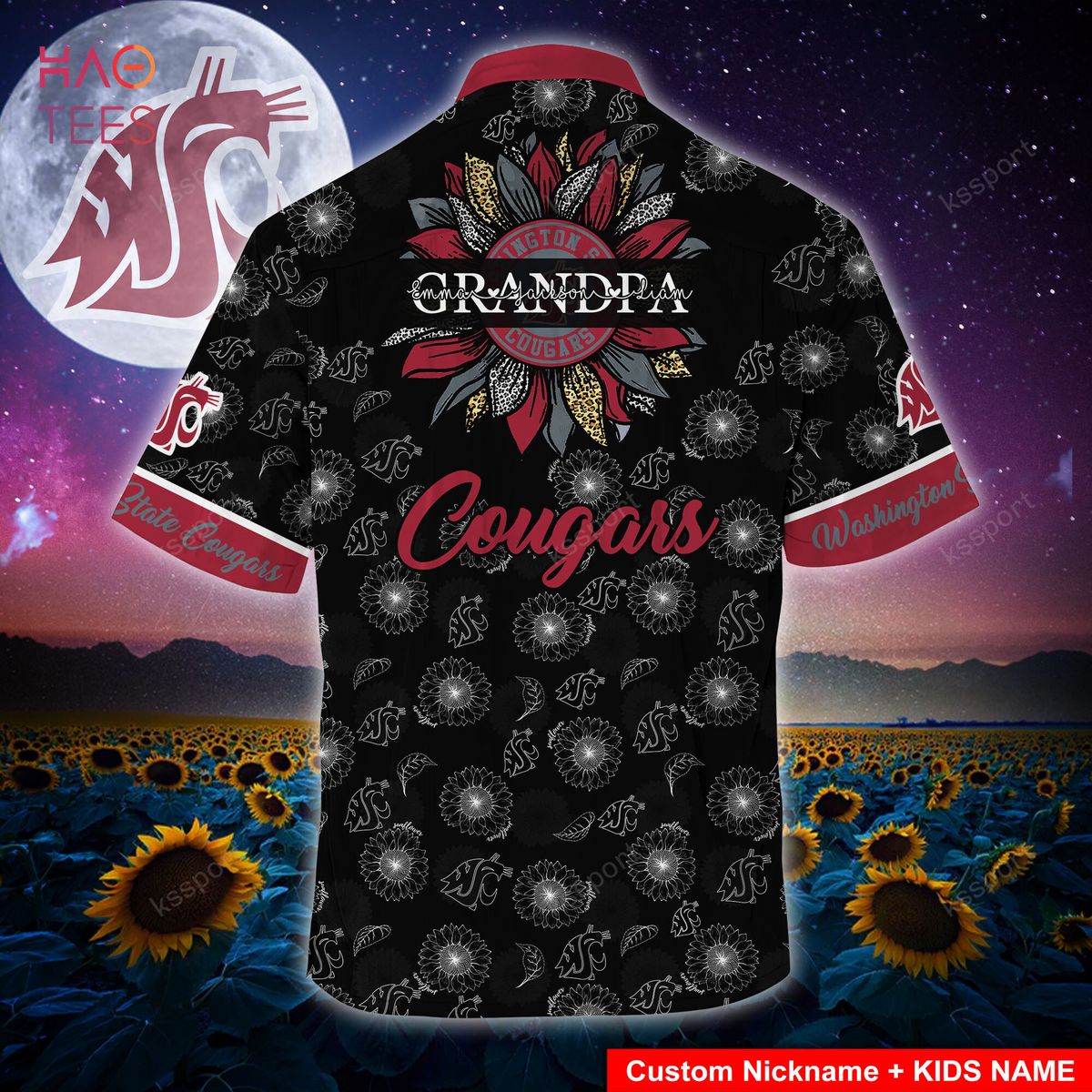 Available Now: Washington State Cougars Hawaiian Shirt for Summer