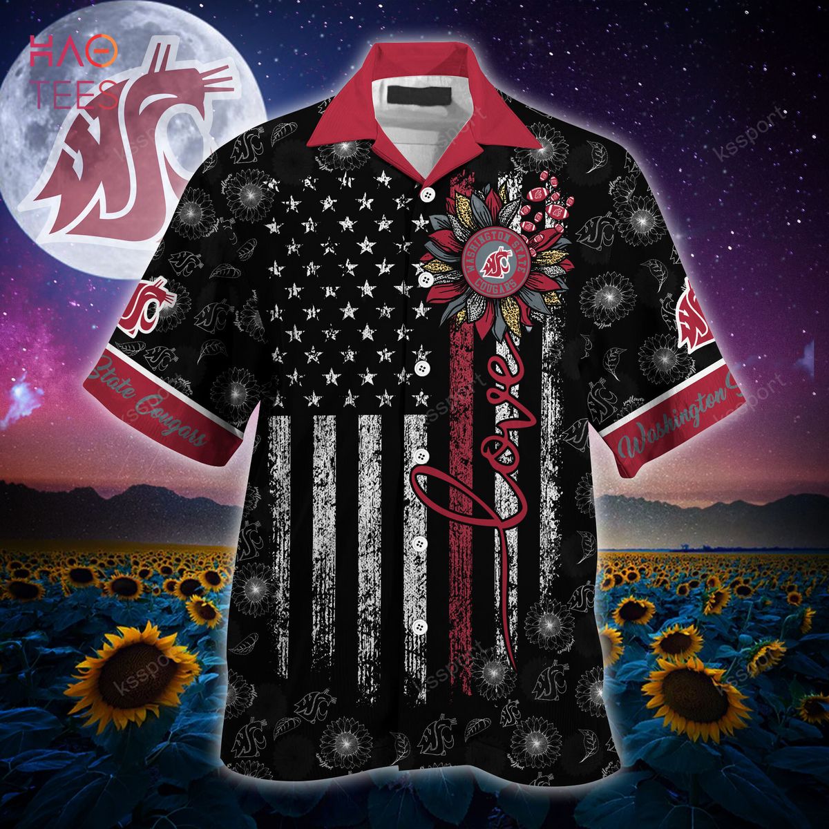 Available Now: Washington State Cougars Hawaiian Shirt for Summer