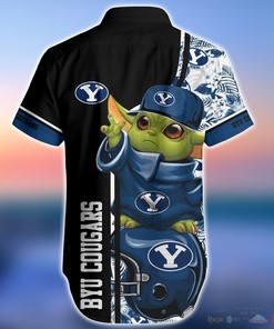 BYU Cougars Baby Yoda NCAA Hawaiian Shirt and Shorts Set for Men and Women