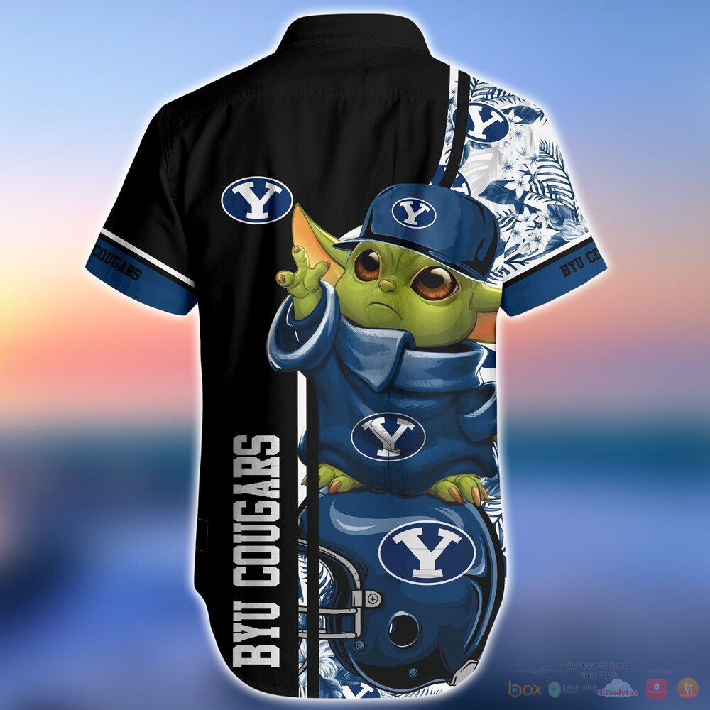 BYU Cougars Baby Yoda NCAA Hawaiian Shirt and Shorts Set for Men and Women