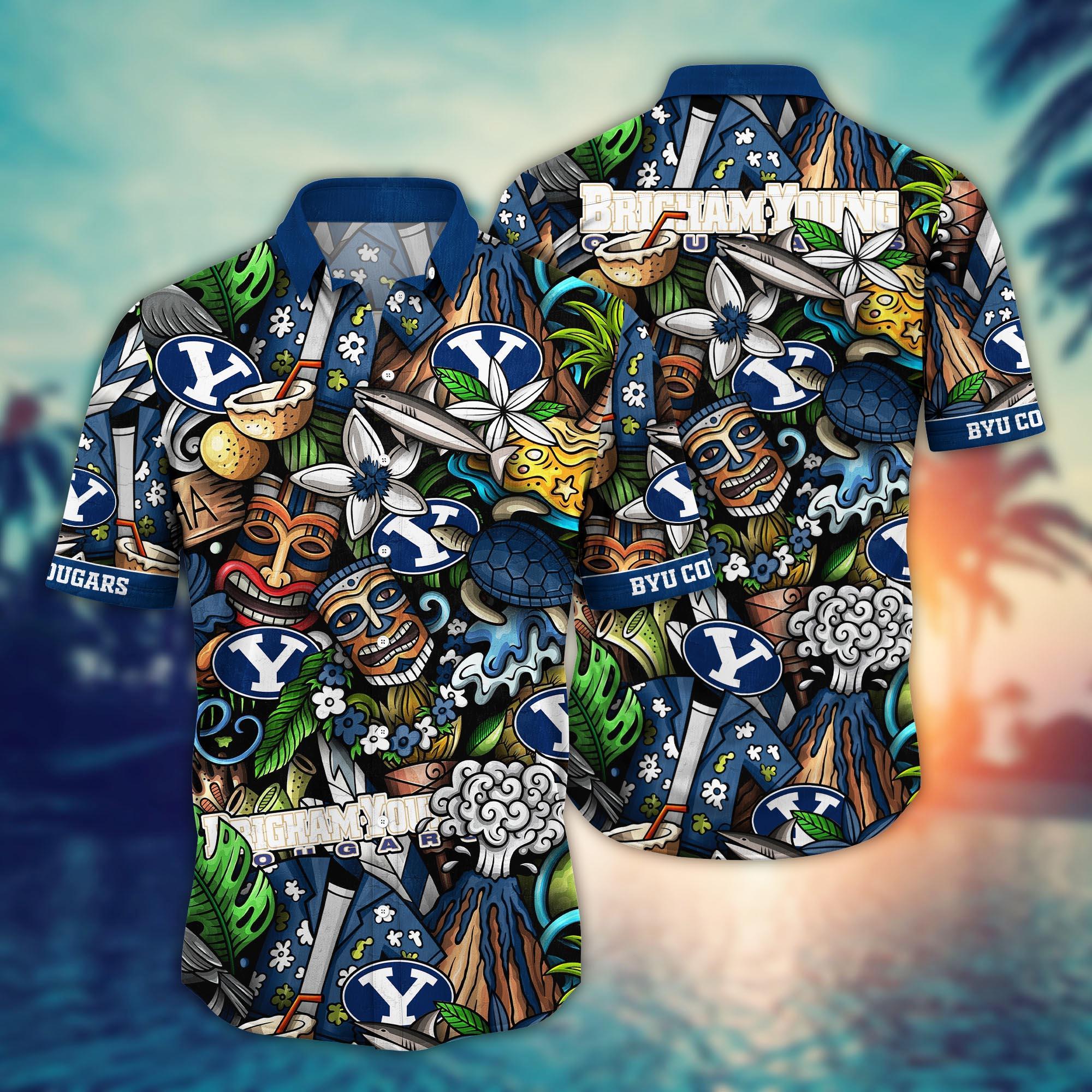BYU Cougars NCAA Flower Hawaii Shirt For Fans Ver 16