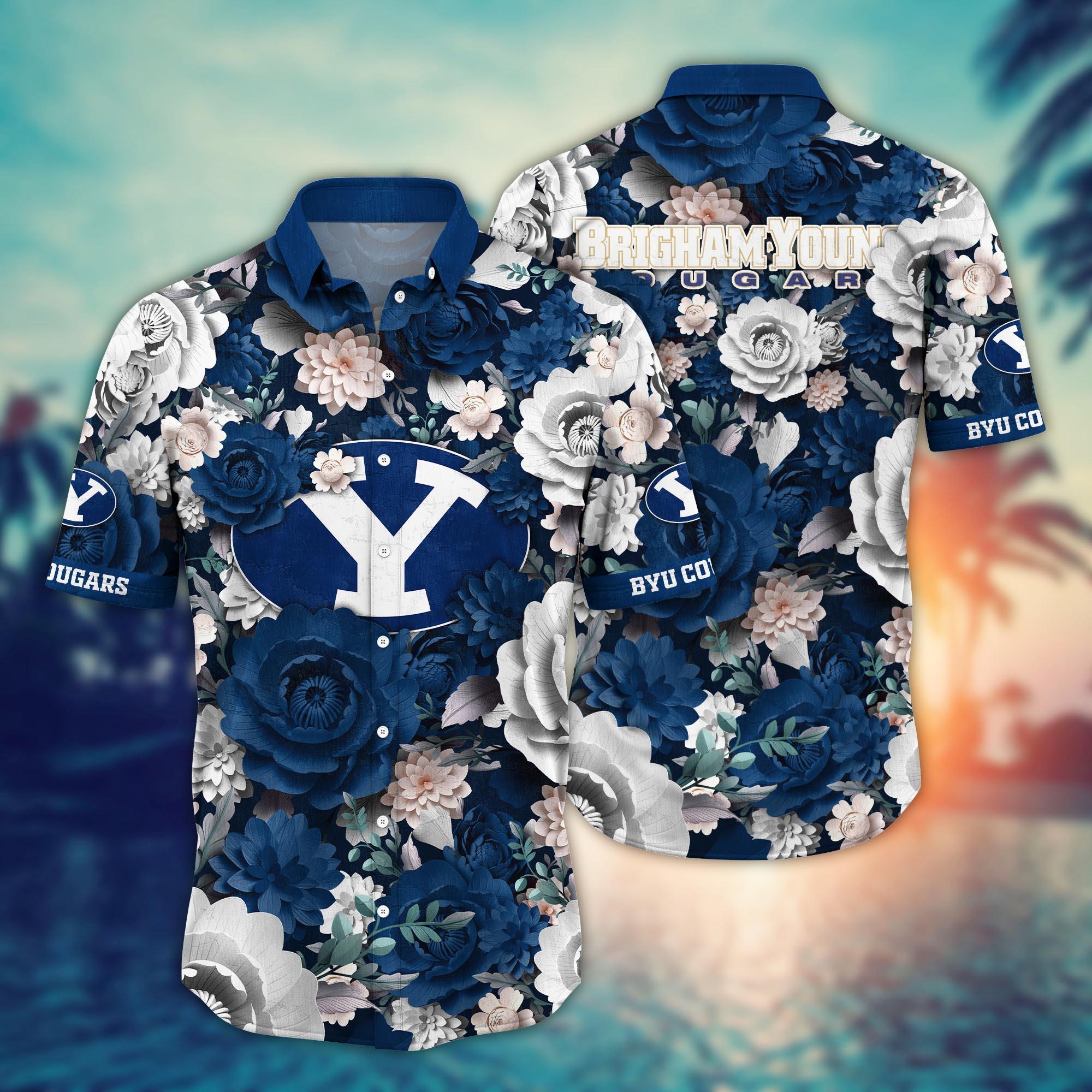 BYU Cougars NCAA Flower Hawaii Shirt For Fans Ver 7