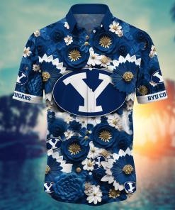 BYU Cougars NCAA Hawaiian Shirt for This Summer Customize Shirt Any Team