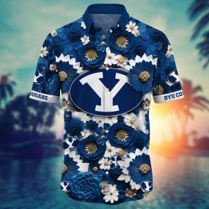 BYU Cougars NCAA Hawaiian Shirt for This Summer Customize Shirt Any Team