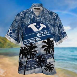 BYU Cougars NCAA Palm Tree Pattern Hawaii Shirt For Sports Fans