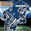 BYU Cougars NCAA US Flag Flower Hawaii Shirt For Fans