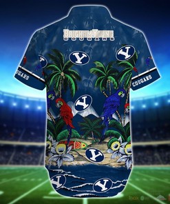 BYU Cougars Parrot Island NCAA Hawaiian Shirt and Shorts - Perfect for Sports Fans