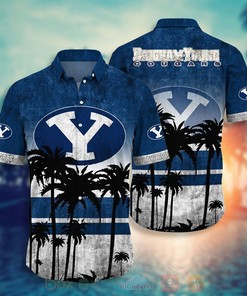 BYU Cougars Summer Beach Hawaiian Shirt - Stress Blessed Obsessed