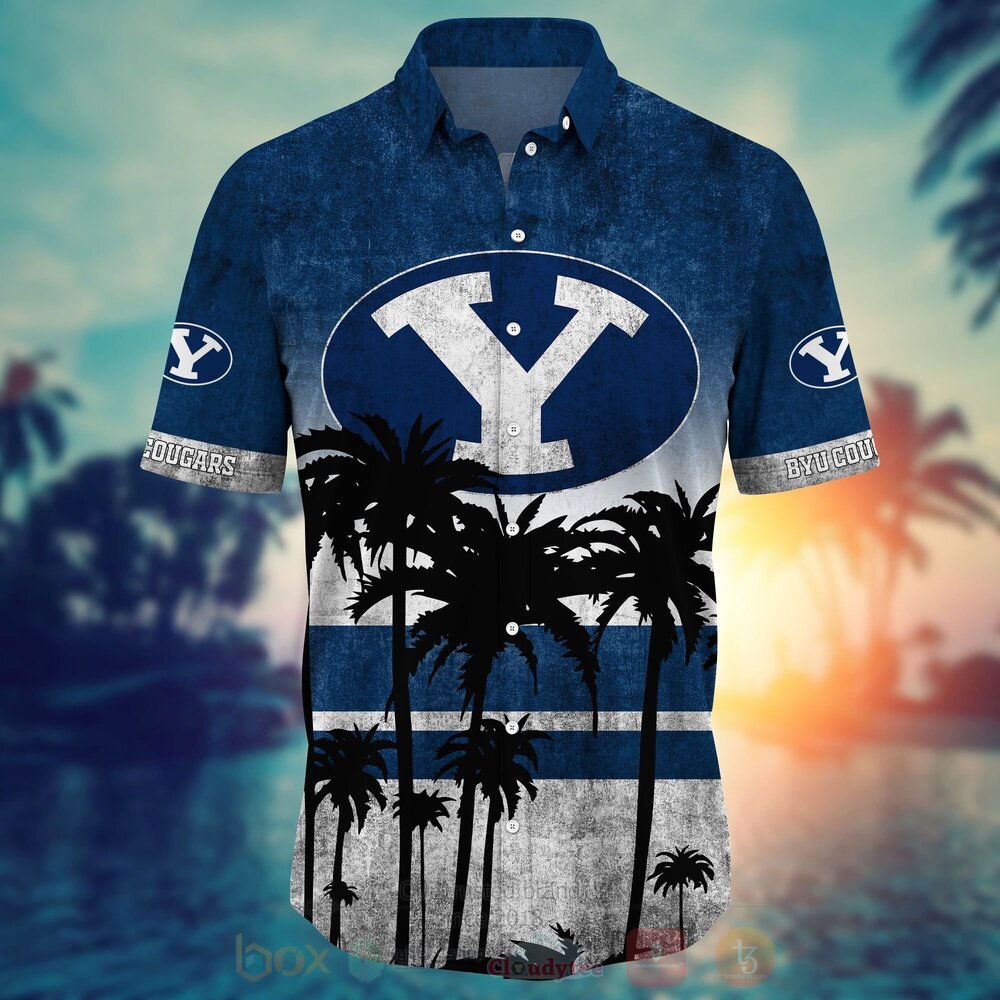 BYU Cougars Summer Beach Hawaiian Shirt - Stress Blessed Obsessed
