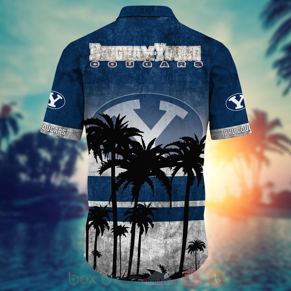 BYU Cougars Summer Beach Hawaiian Shirt - Stress Blessed Obsessed
