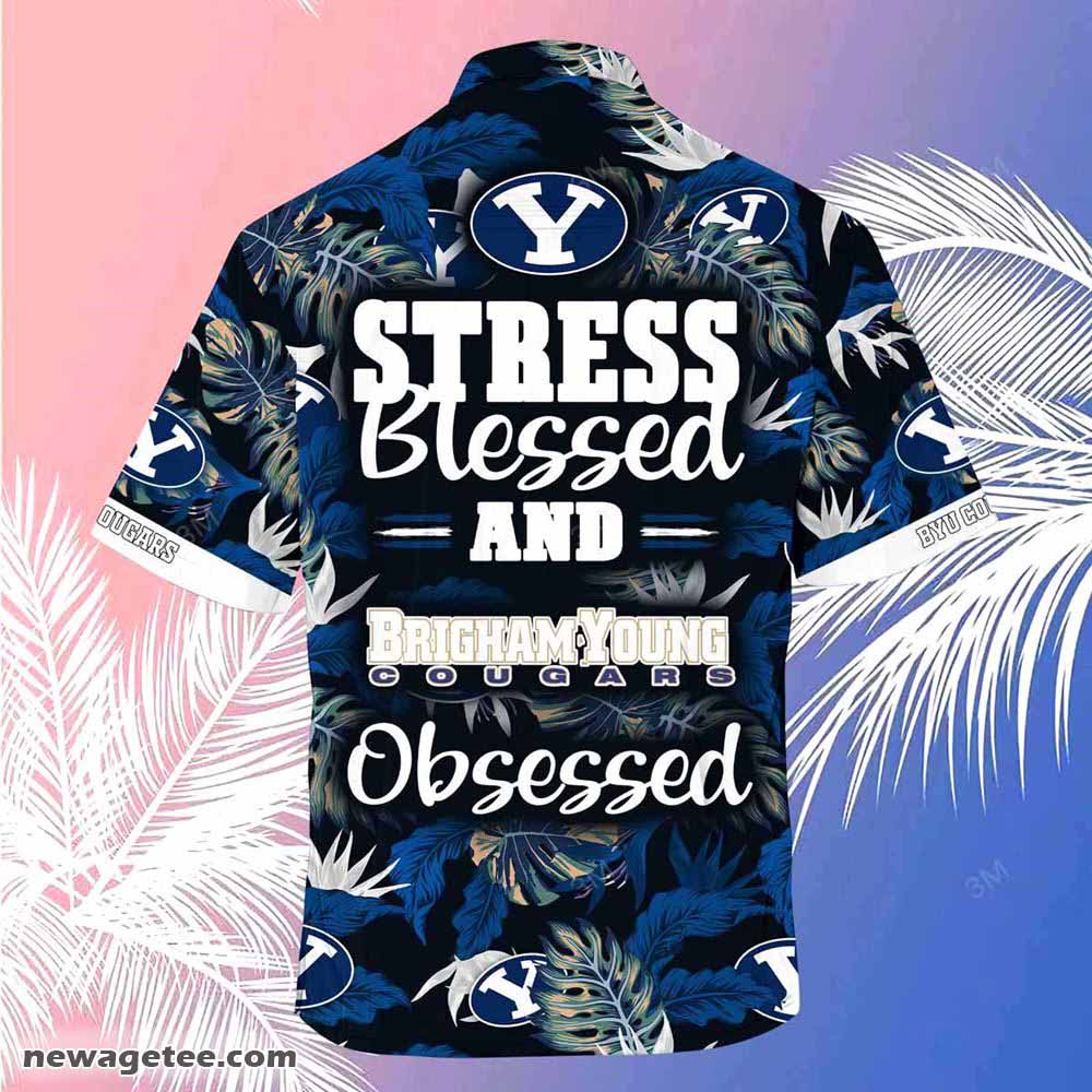 BYU Cougars Summer Beach Hawaiian Shirt - Tropical Patterns for Fans