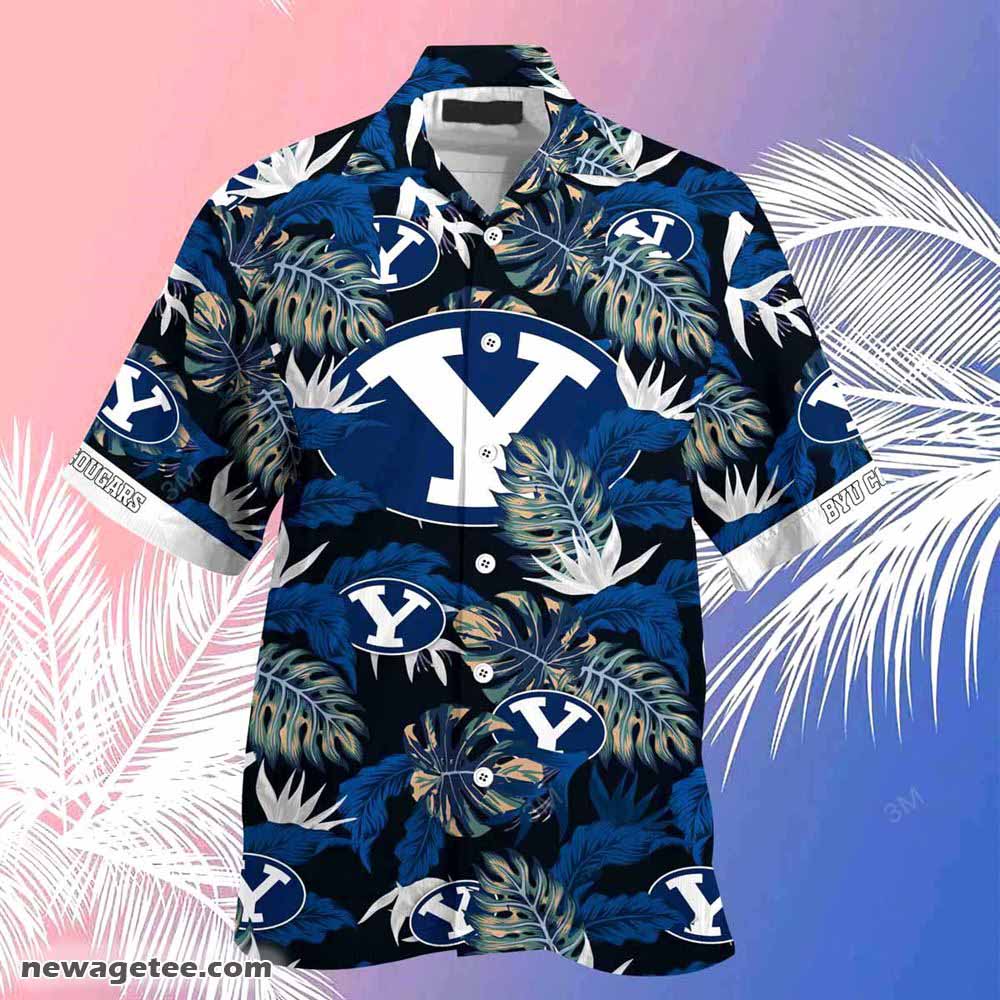 BYU Cougars Summer Beach Hawaiian Shirt - Tropical Patterns for Fans