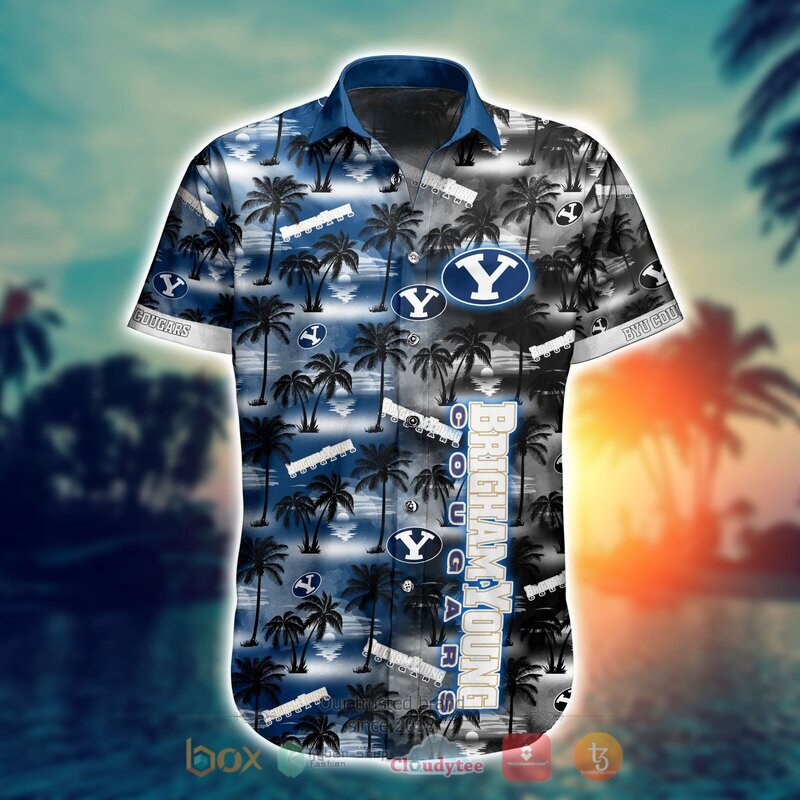 BYU Cougars Tropical Hawaiian Shirt and Shorts - Perfect for Summer